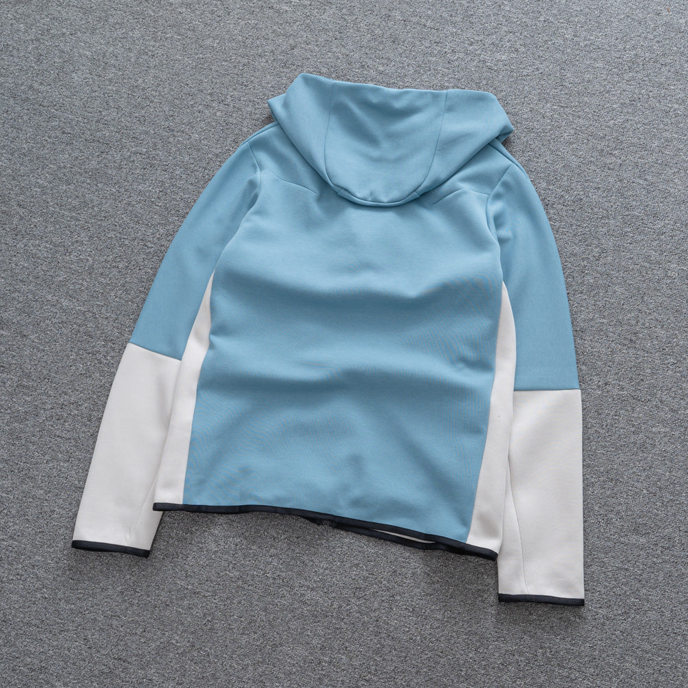 Conjunto NK Tech Fleece Azul e Branco