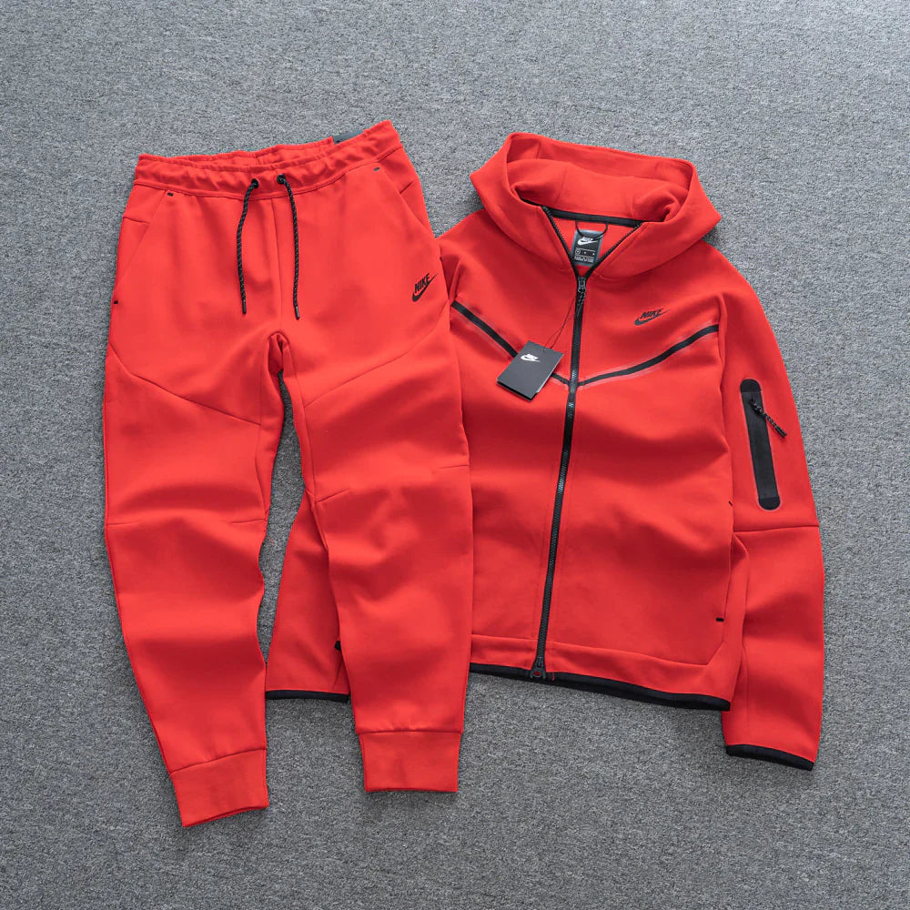 Conjunto NK Tech Fleece Vermelho