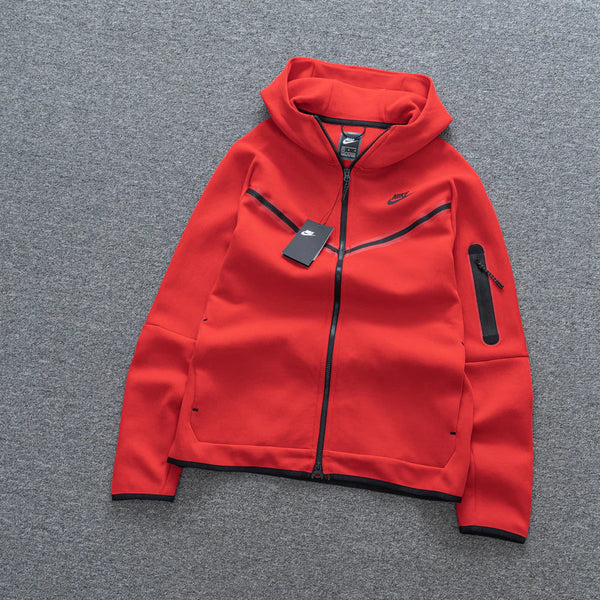 Jaqueta NK Tech Fleece Vermelho