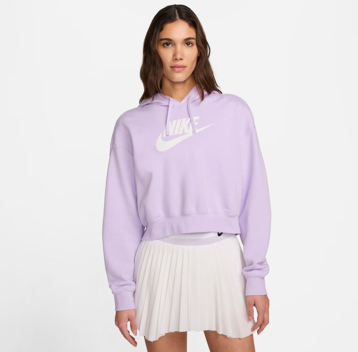 Blusão NK Sportswear Club Fleece Crop Feminino