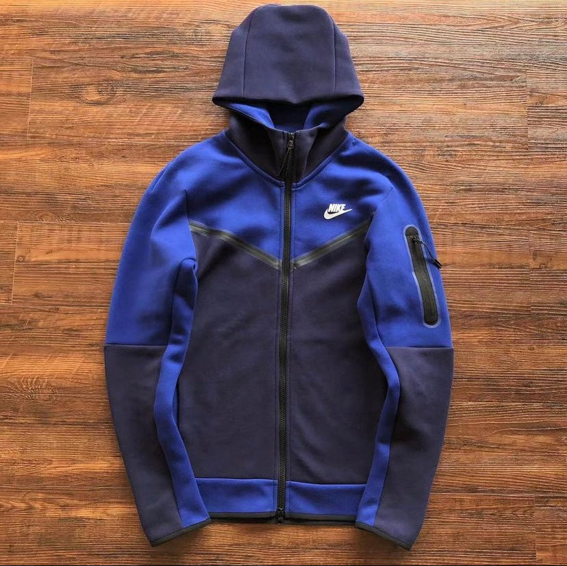 Jaqueta NK Tech Fleece - Azul/Azul