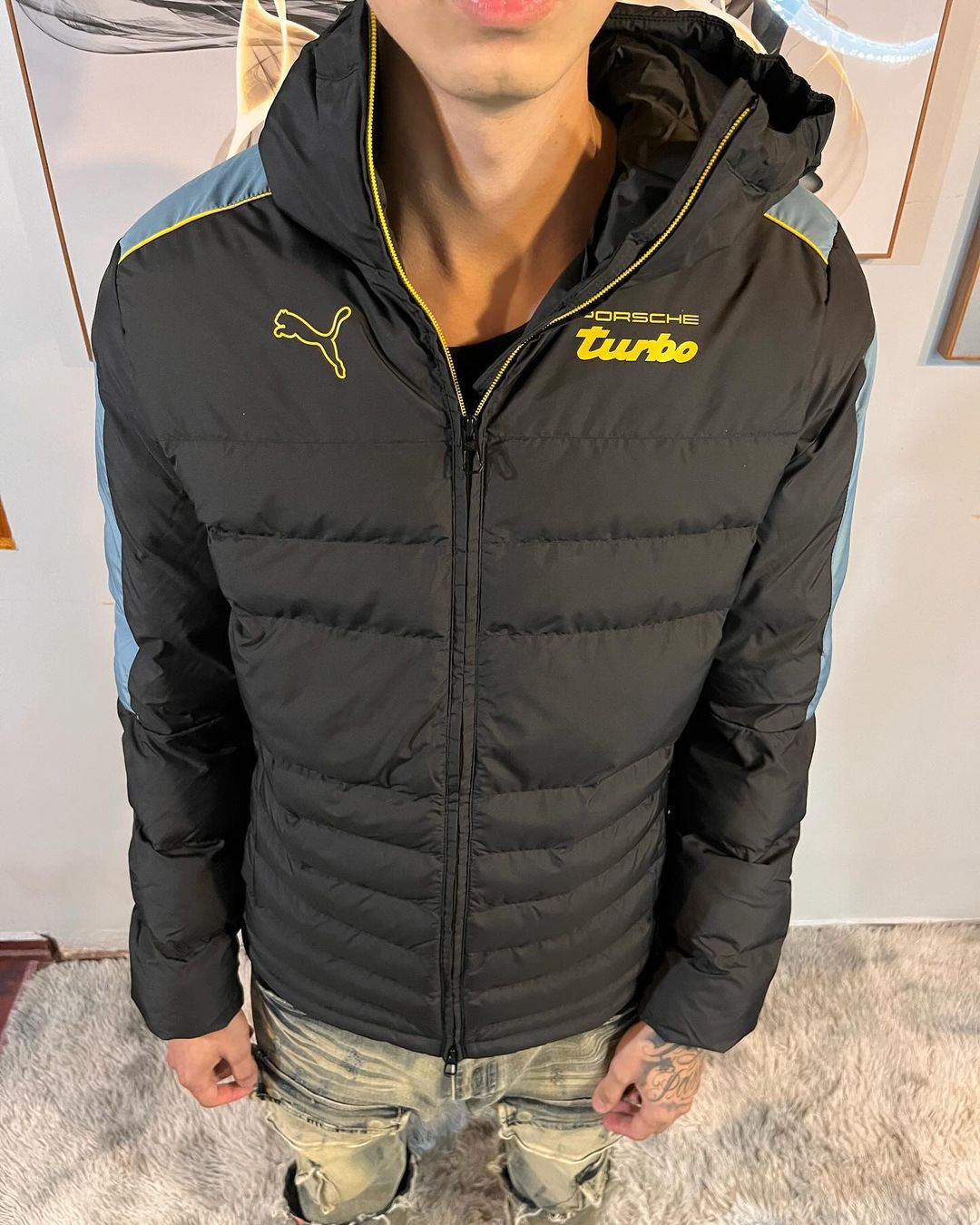 Jaqueta Puffer Pma x Porsche Sport